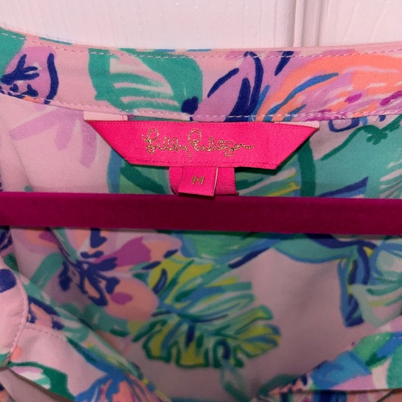 NWOT Lilly Pulitzer LULIANA MAXI DRESS Amethyst Tint Mermaid The Shade. Size M - Picture 5 of 8